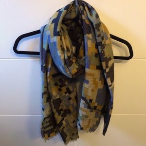 Geometric Squares Scarf